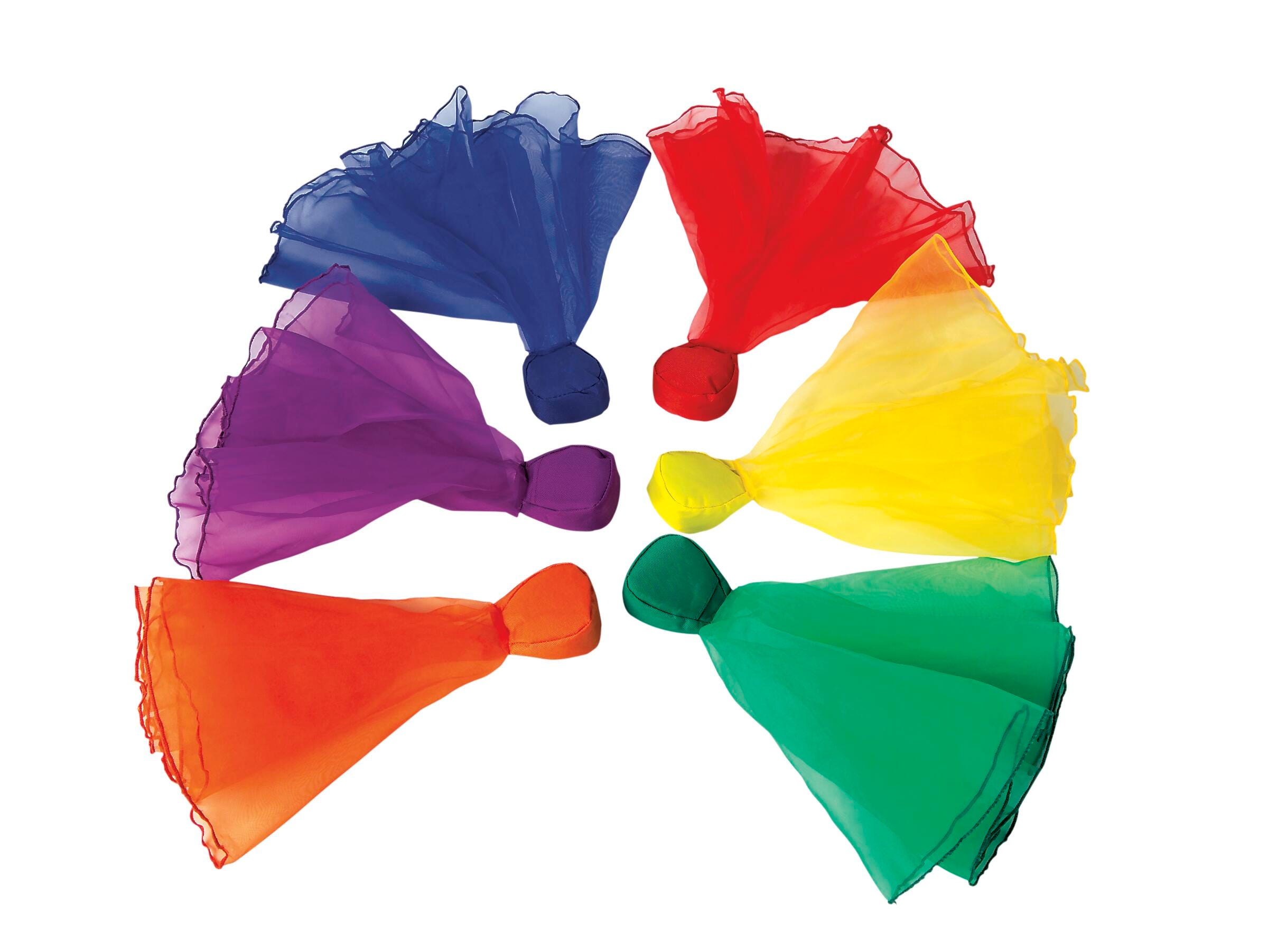 Image for Sportime Tosser Scarves, Assorted Colors, Set of 6 from School Specialty